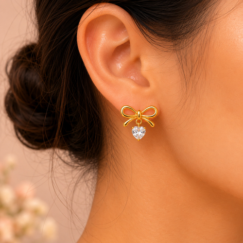 Amour Bow Dangles