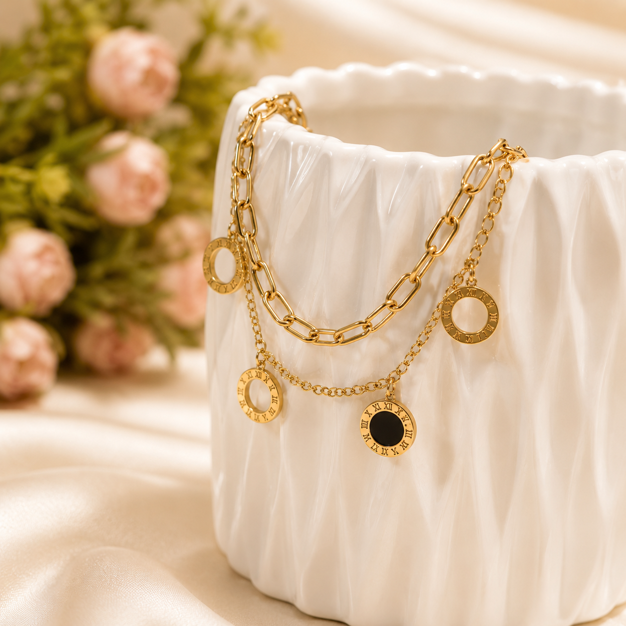 Roman Glow Charm Bracelet