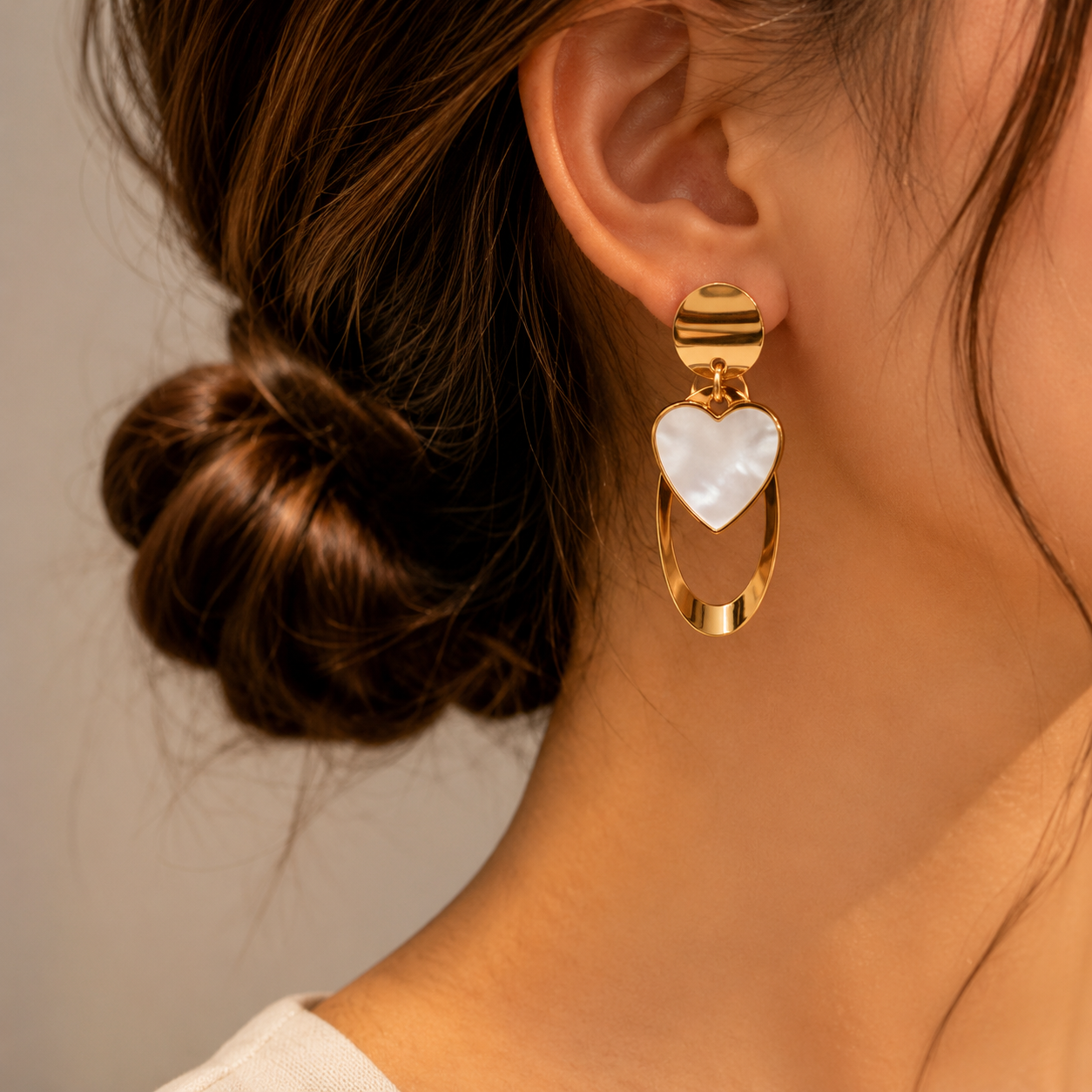 Celestia Heart Drop Earrings