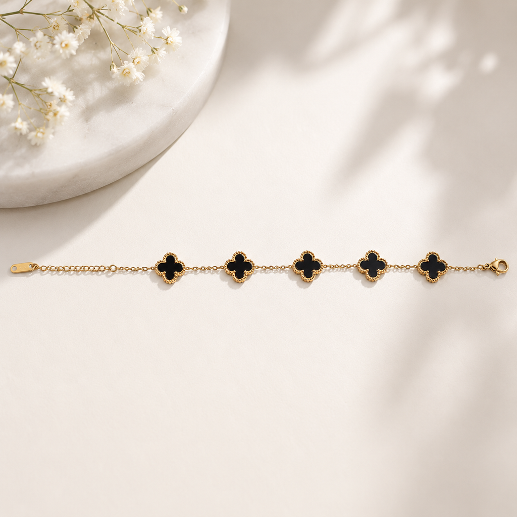 Noir Clover Luxe Bracelet