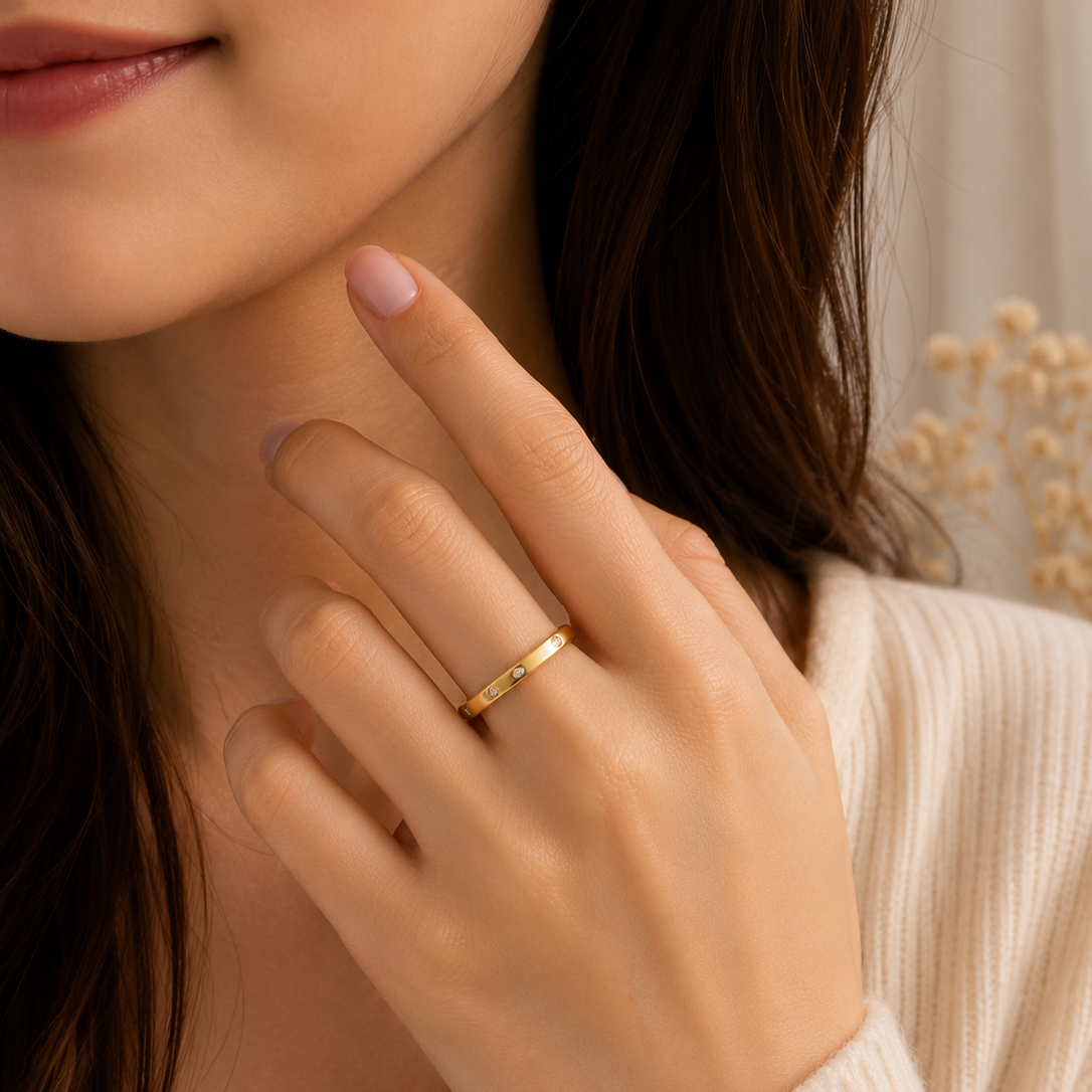 Minimalist Gold Band Ring