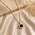 Midnight Elegance Onyx Pendant Necklace