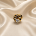 Pearl Crown Statement Ring