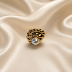 Pearl Crown Statement Ring