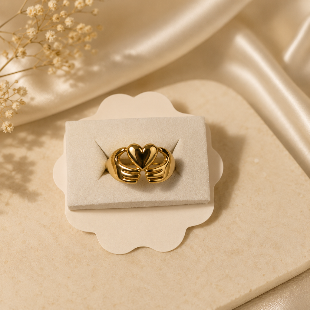 Heart Embrace Adjustable Ring