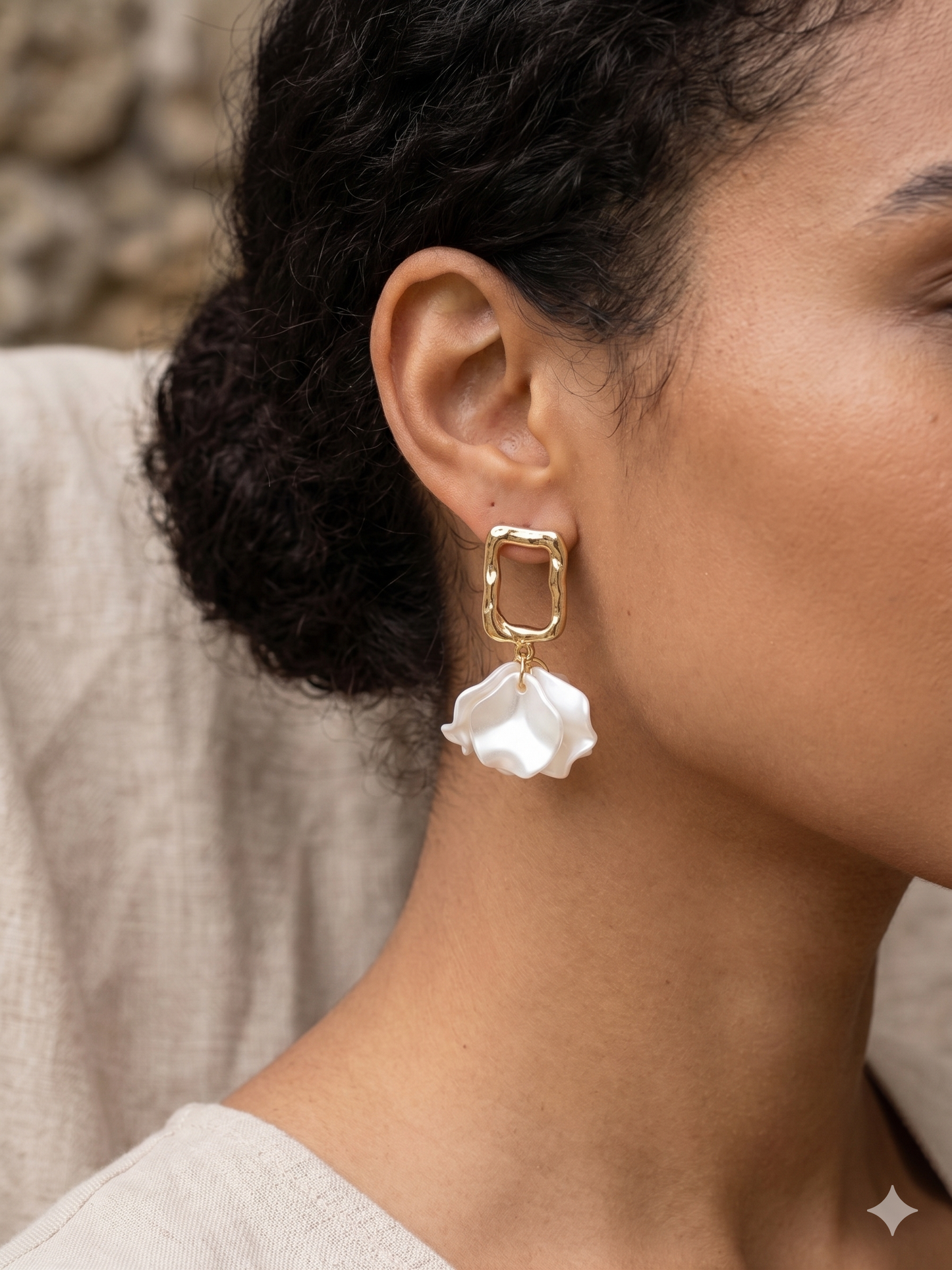 Aurelia Pearl Petal Drop Earrings 🌸🤍✨