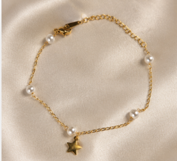 Pearl Star Charm Bracelet ✨🤍