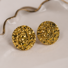 Molten Gold Statement Earrings ✨💛🌟