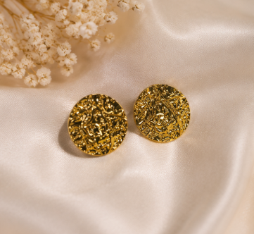 Molten Gold Statement Earrings ✨💛🌟