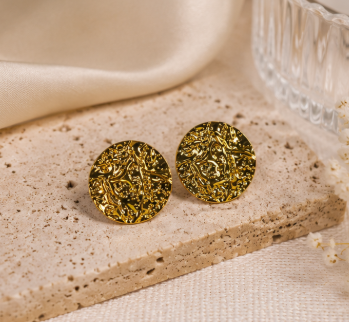 Molten Gold Statement Earrings ✨💛🌟