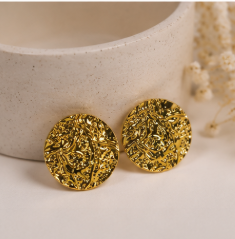 Molten Gold Statement Earrings ✨💛🌟