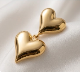 Pearlyne Amour Double Heart Drop Earrings 🌟💖✨