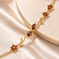 Ruby Bloom Vine Bracelet