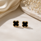 Midnight Clover Luxe Stud Earrings