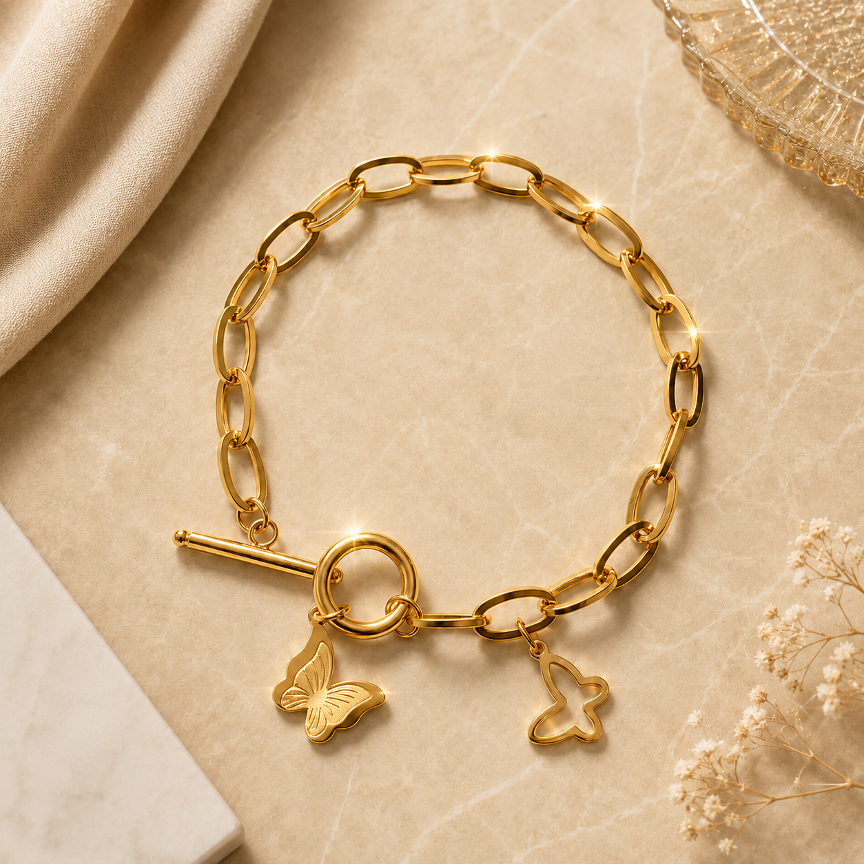 Butterfly Link Luxe Bracelet