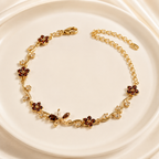 Ruby Bloom Vine Bracelet